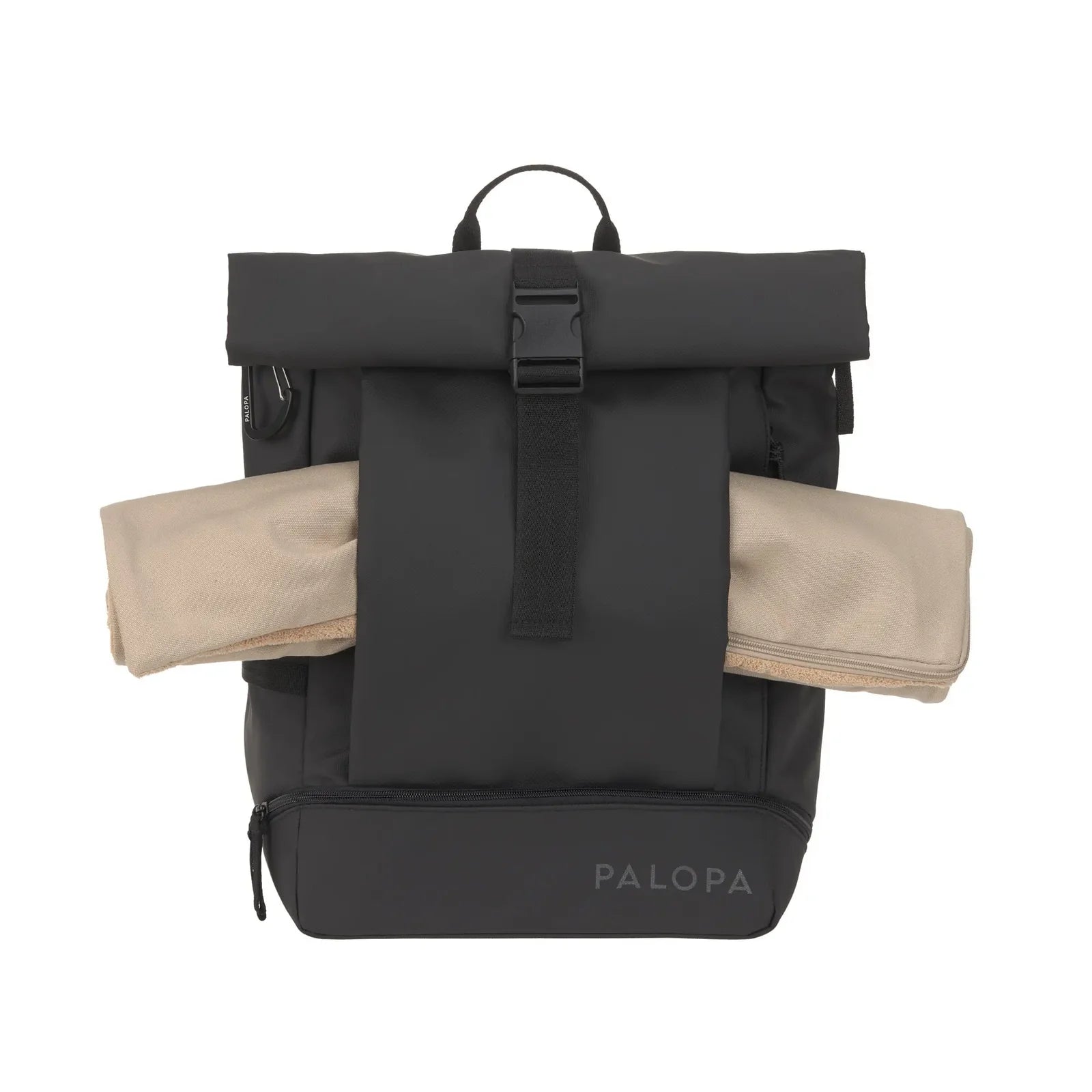 Palopa Rolltop Rucksack Yoska, Schwarz