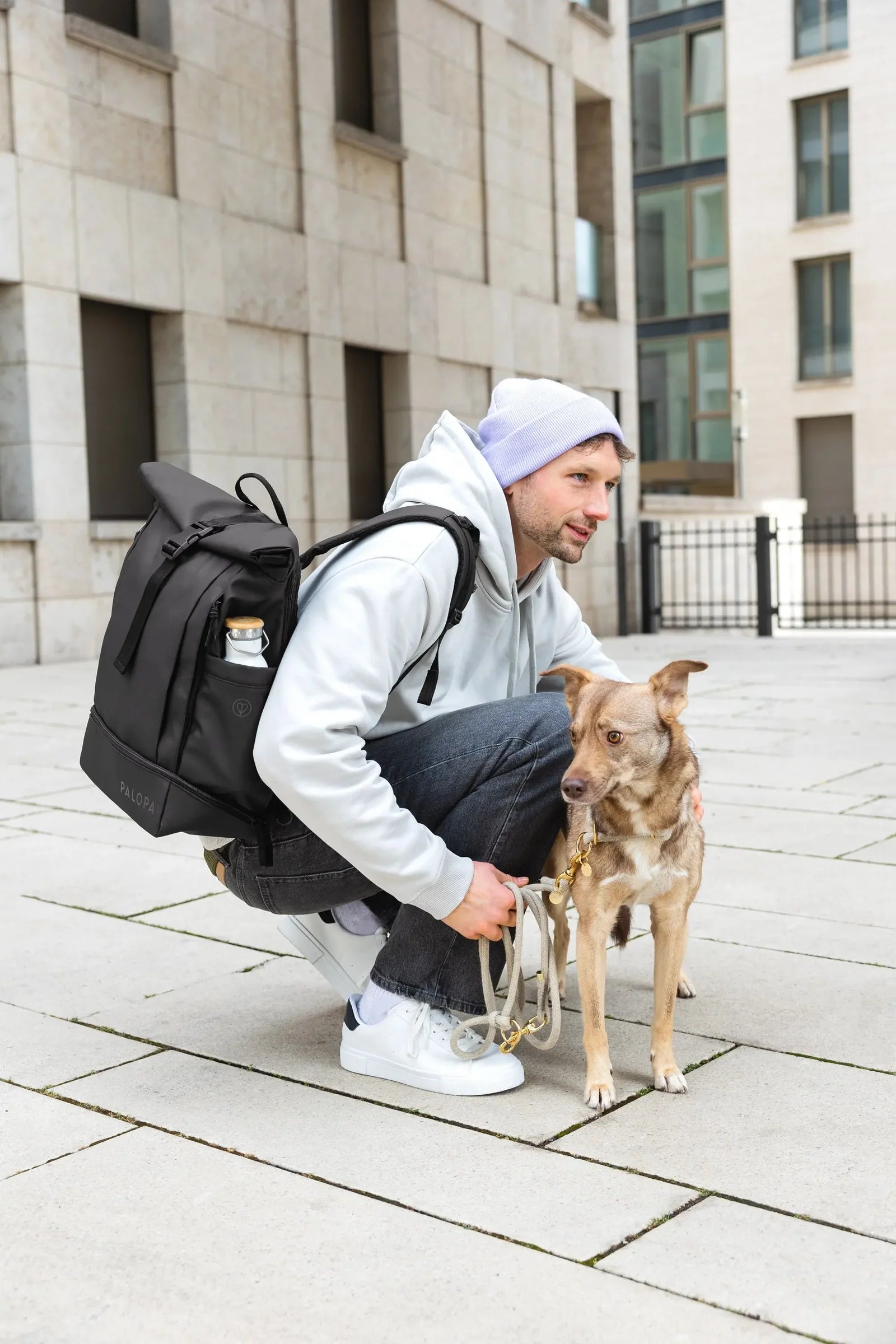 Palopa Rolltop Rucksack Yoska, Schwarz