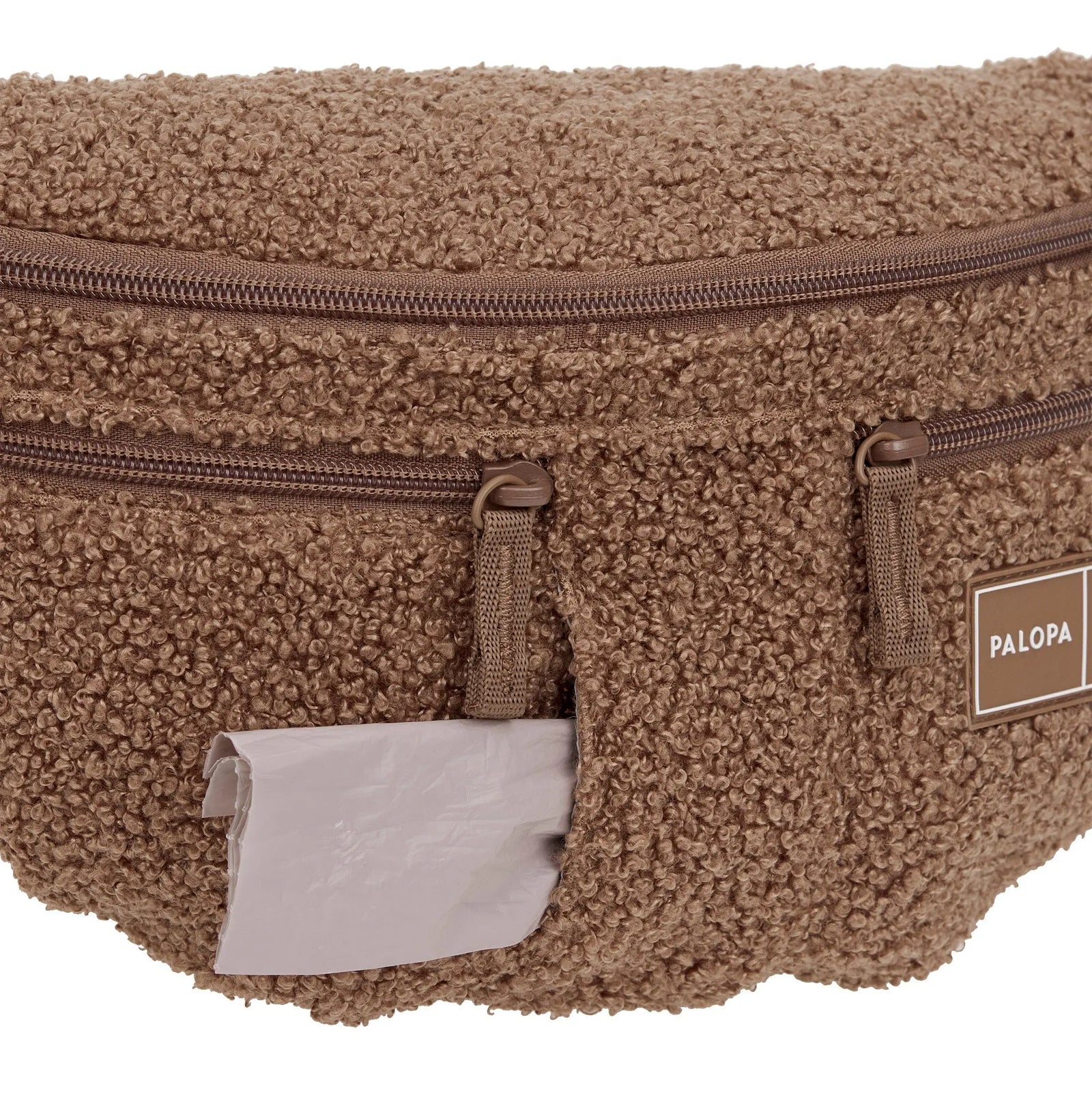 Leckerlitasche Emma von Palopa Teddy-Fleece Braun