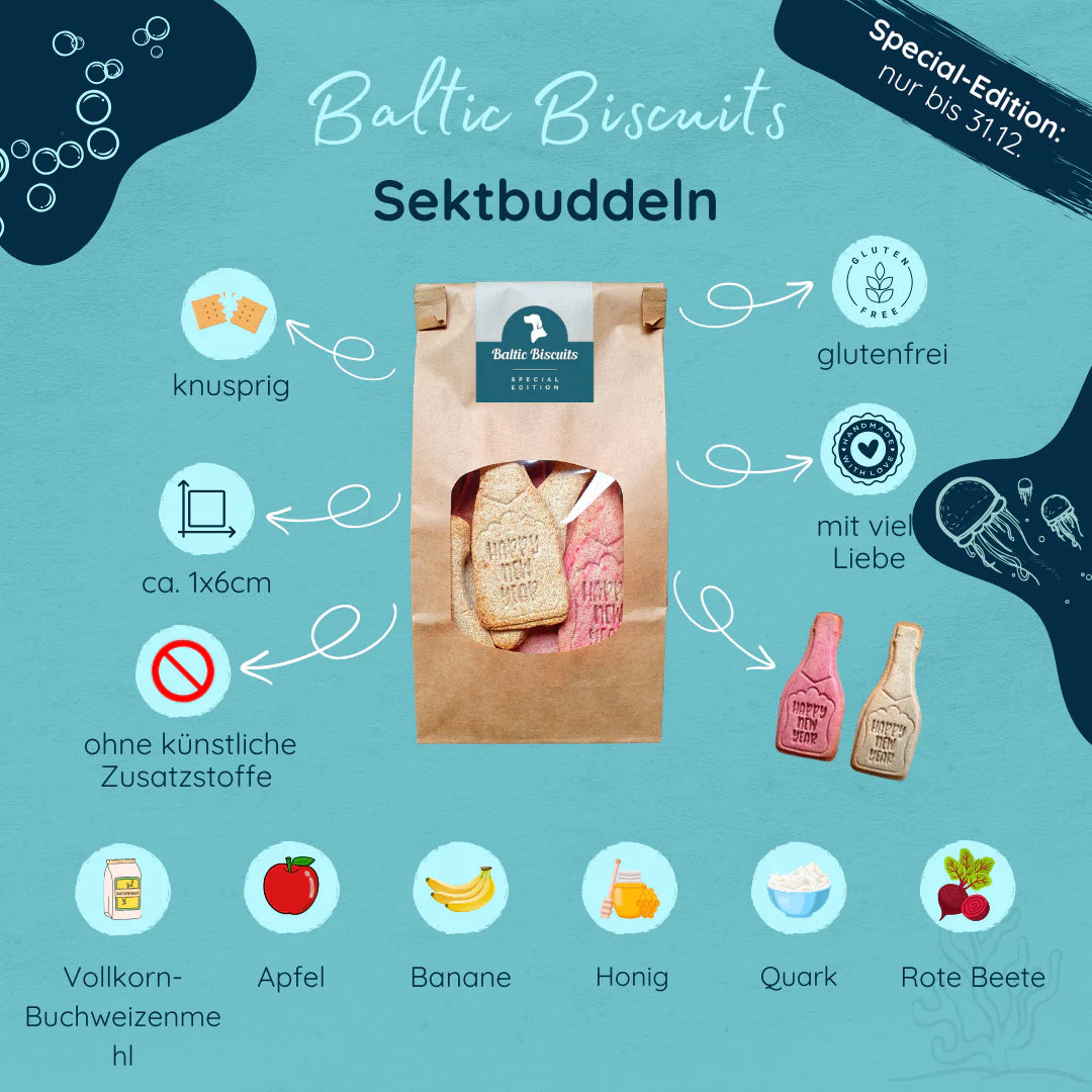 Baltic Biscuit Sektbuddeln