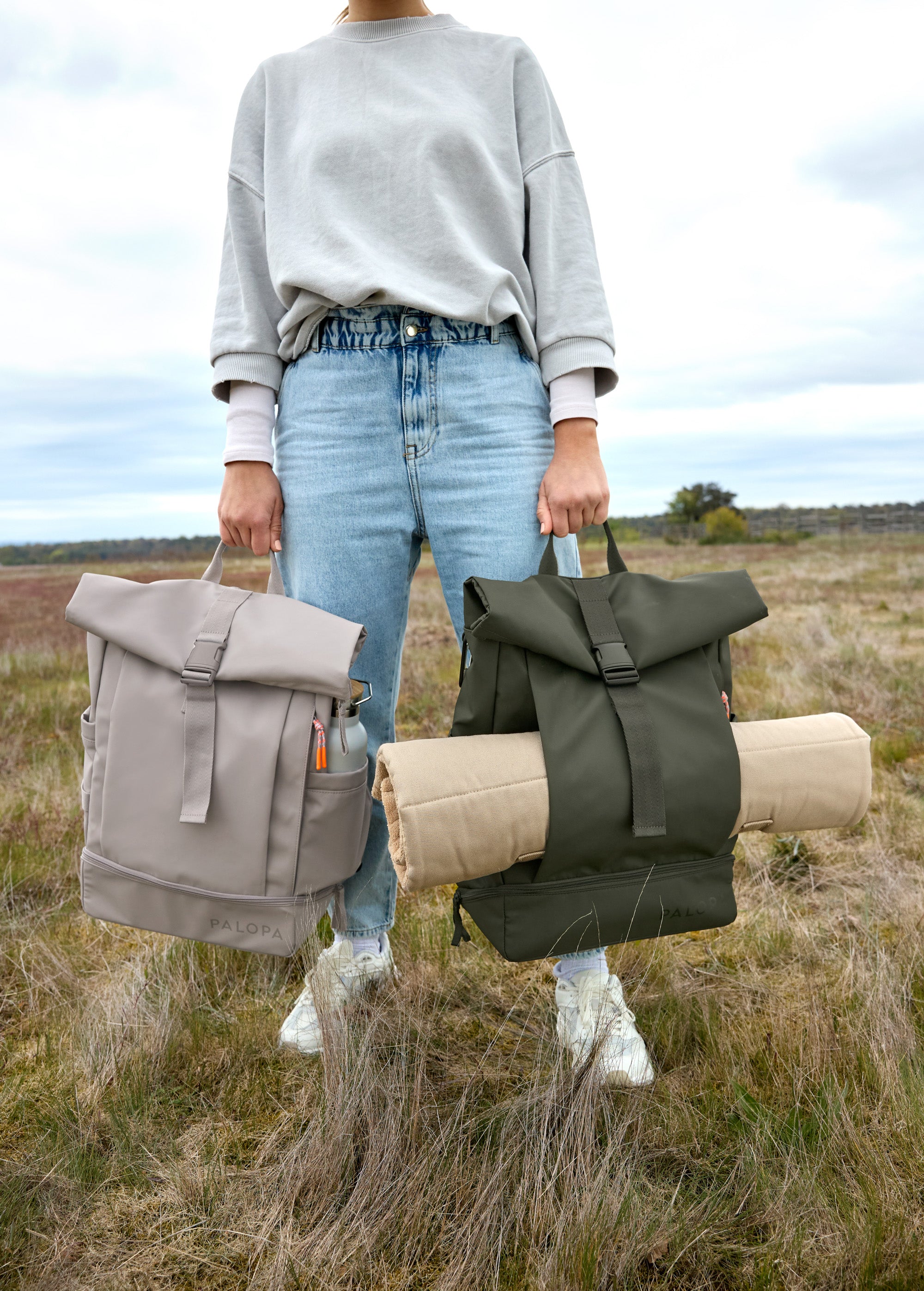 Palopa Rolltop Rucksack Yoska, Taupe