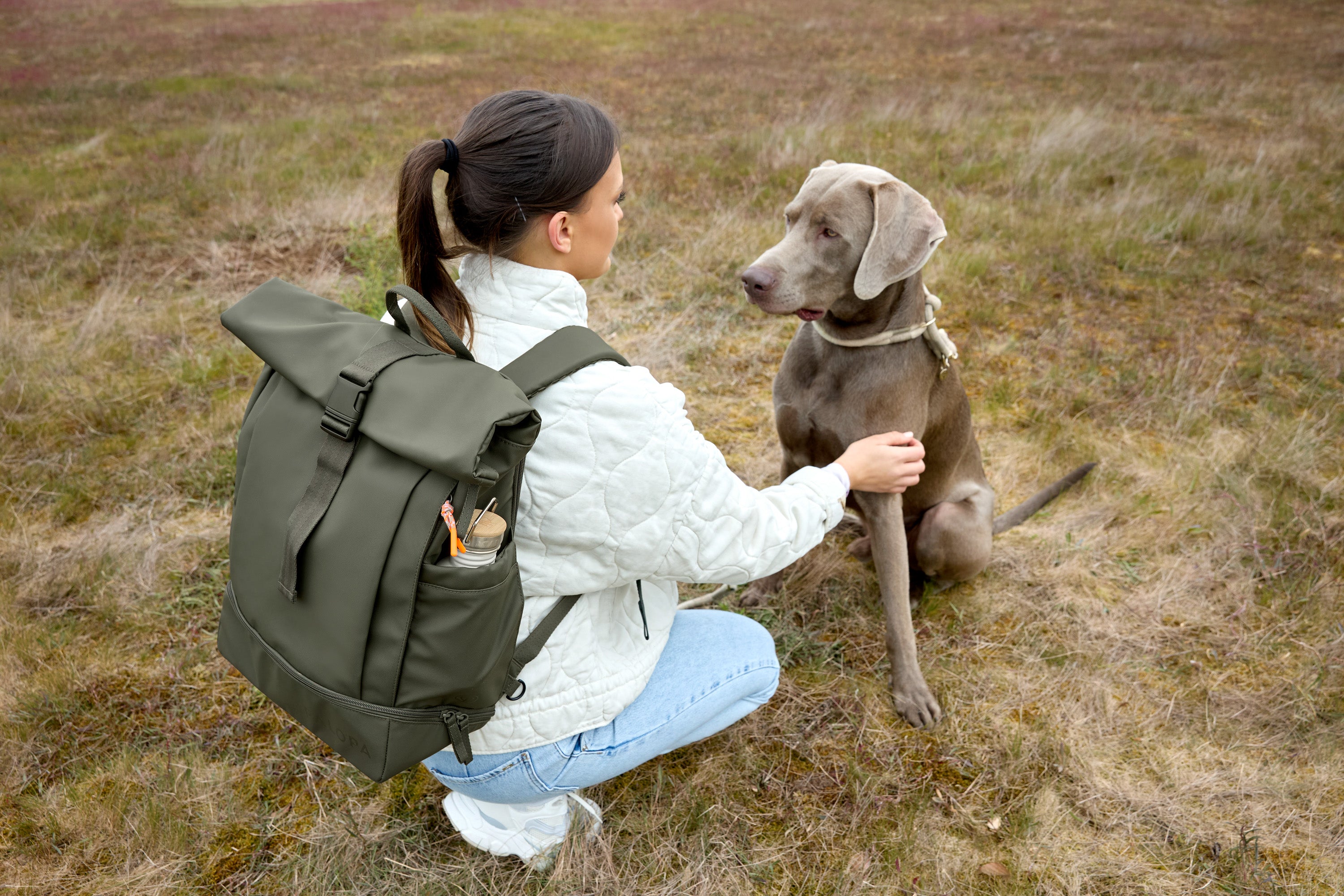 Palopa Rolltop Rucksack Yoska, Dunkelgrün