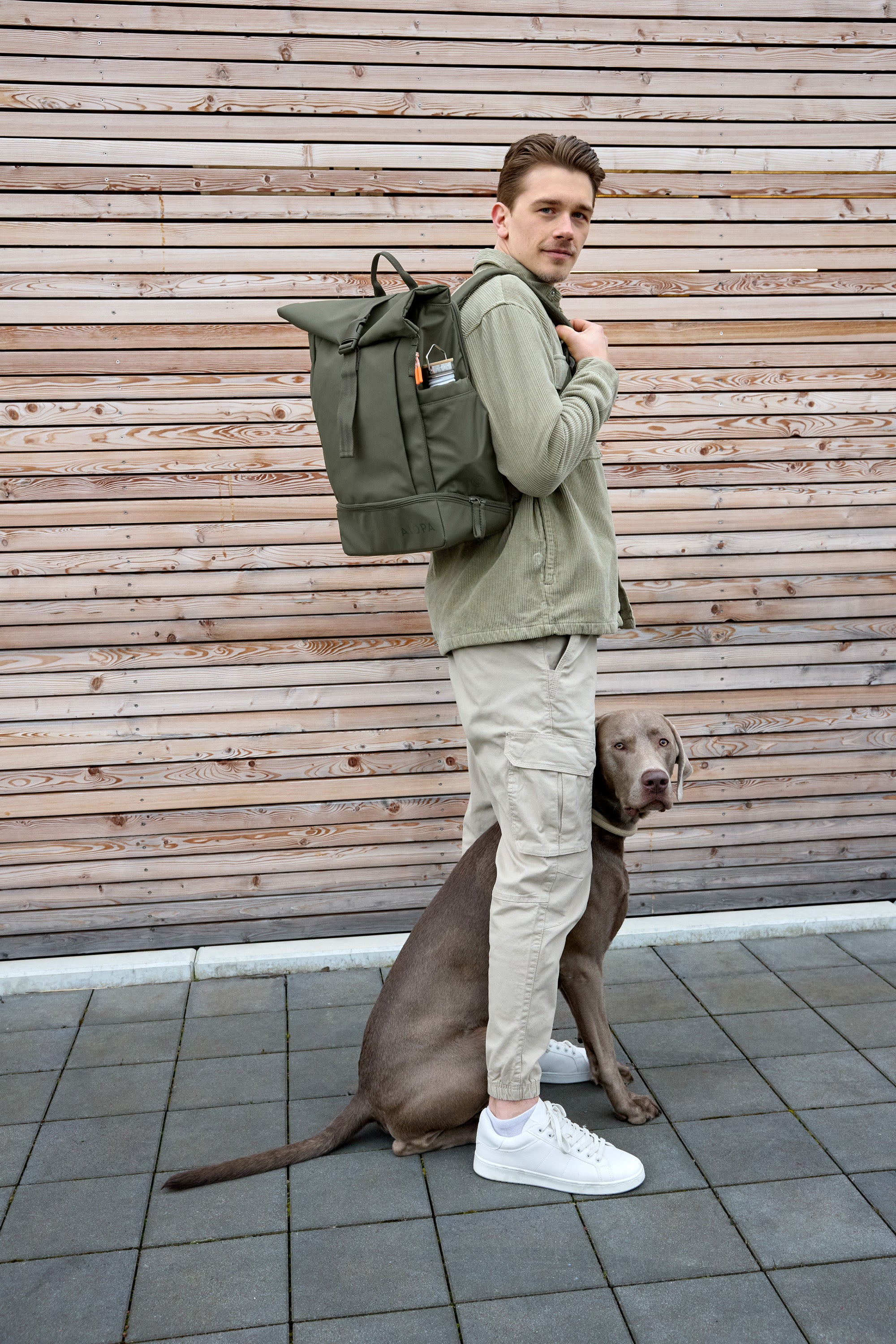 Palopa Rolltop Rucksack Yoska, Dunkelgrün