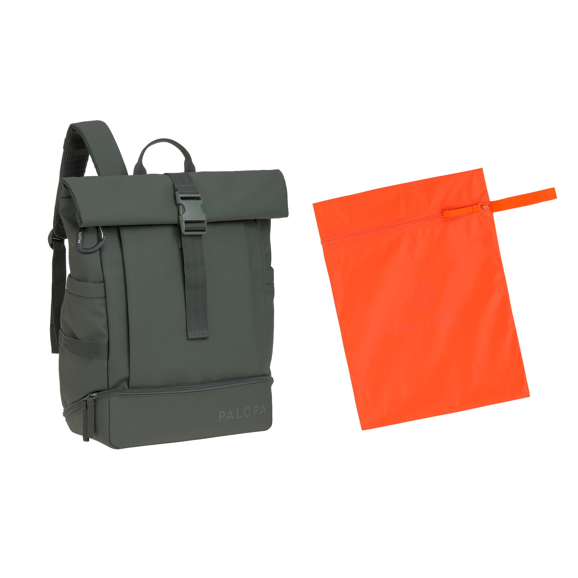 Palopa Rolltop Rucksack Yoska, Dunkelgrün
