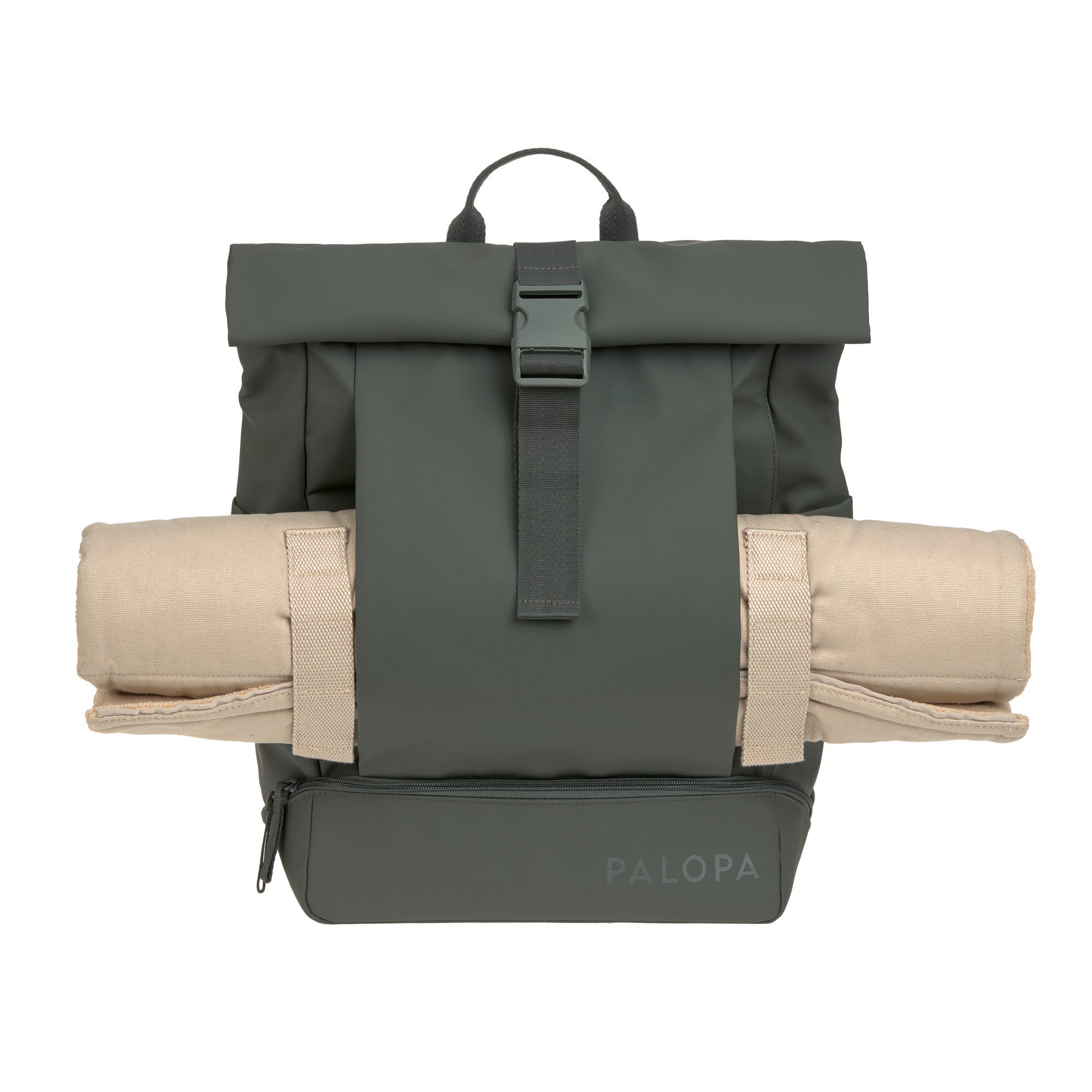 Palopa Rolltop Rucksack Yoska, Dunkelgrün