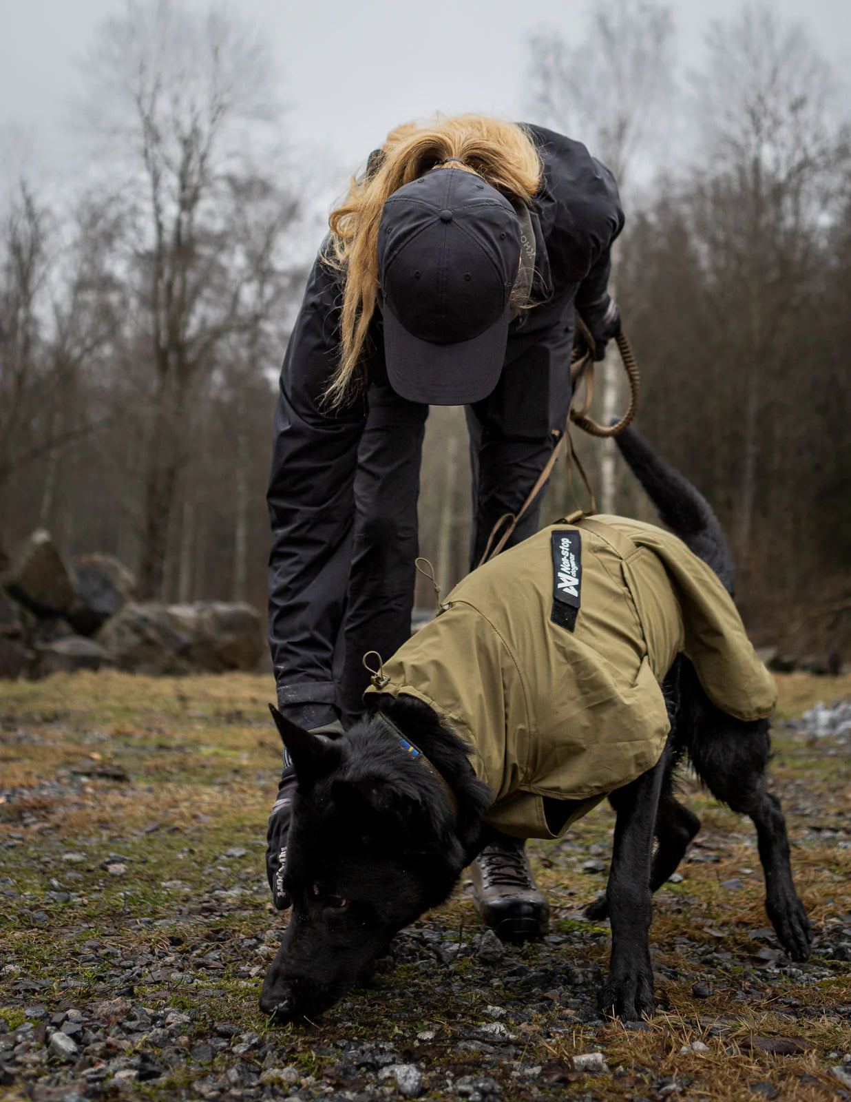 Non-Stop Dogwear Fjord Raincoat WD, olive