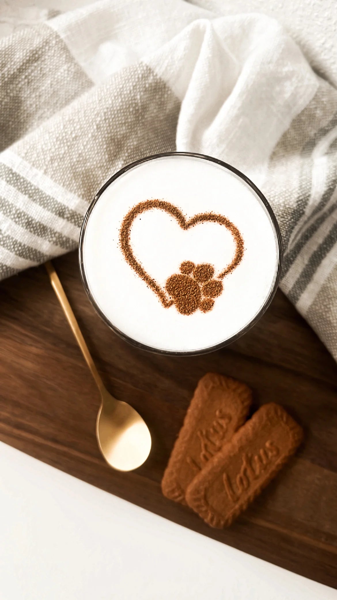 Milchschaumschablone