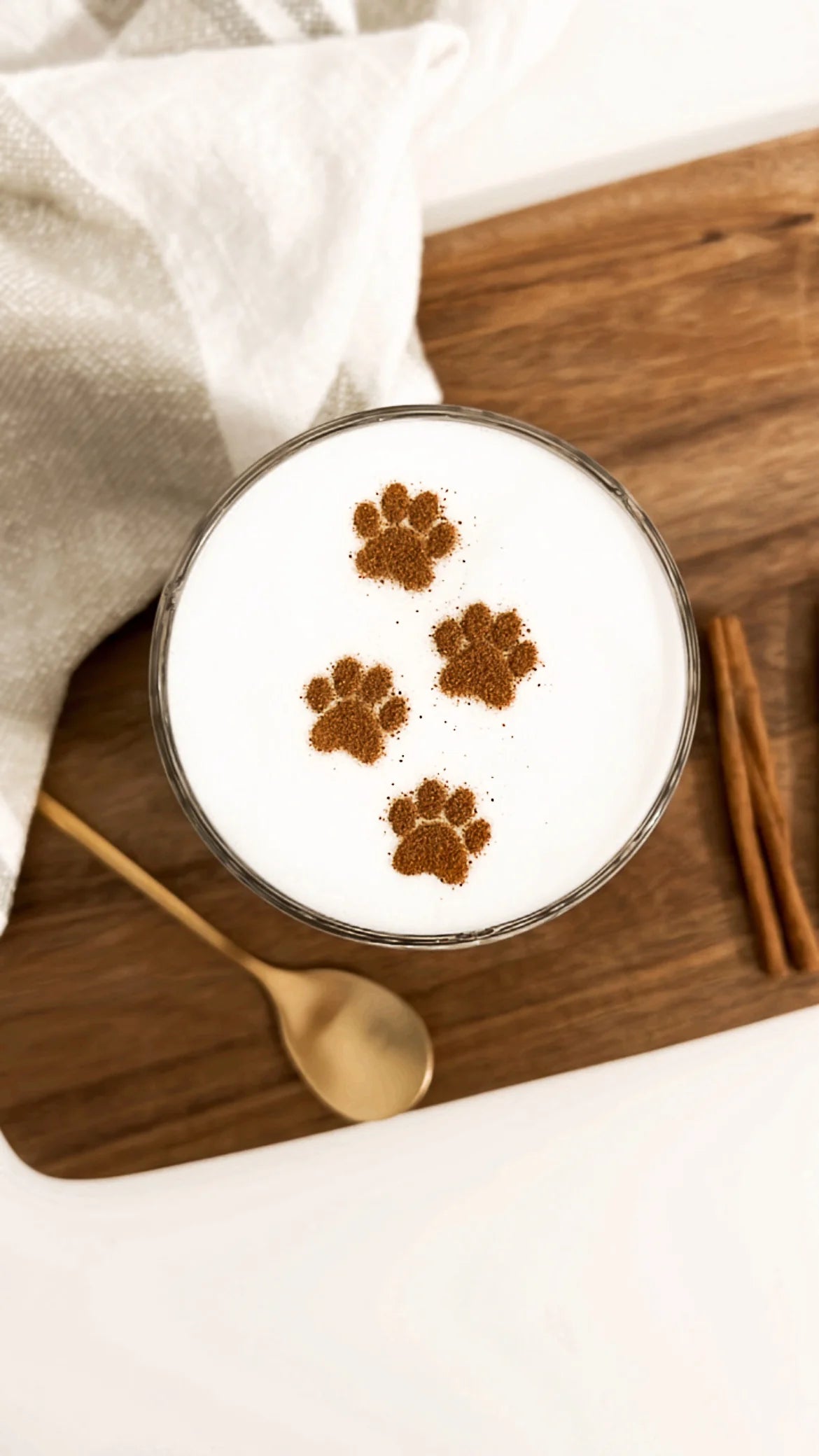 Milchschaumschablone