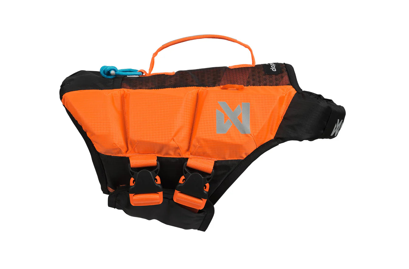 Schwimmweste Protector Life Jacket von Non - stop dogwear Farbe black/orange