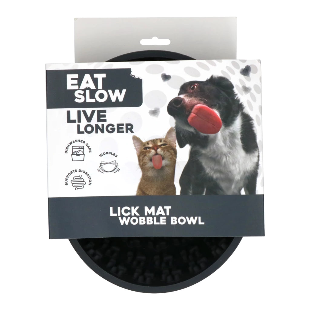 Eat Slow Live Longer Lick Mat Wobble Bowl