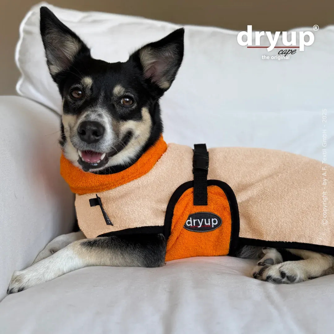 Dryup® Cape Mini Color Blocking Sand-Clementine von Actionfactory
