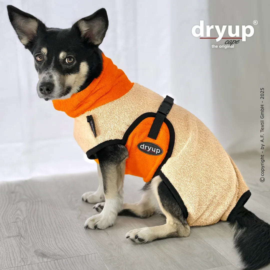 Dryup® Cape Mini Color Blocking Sand-Clementine von Actionfactory