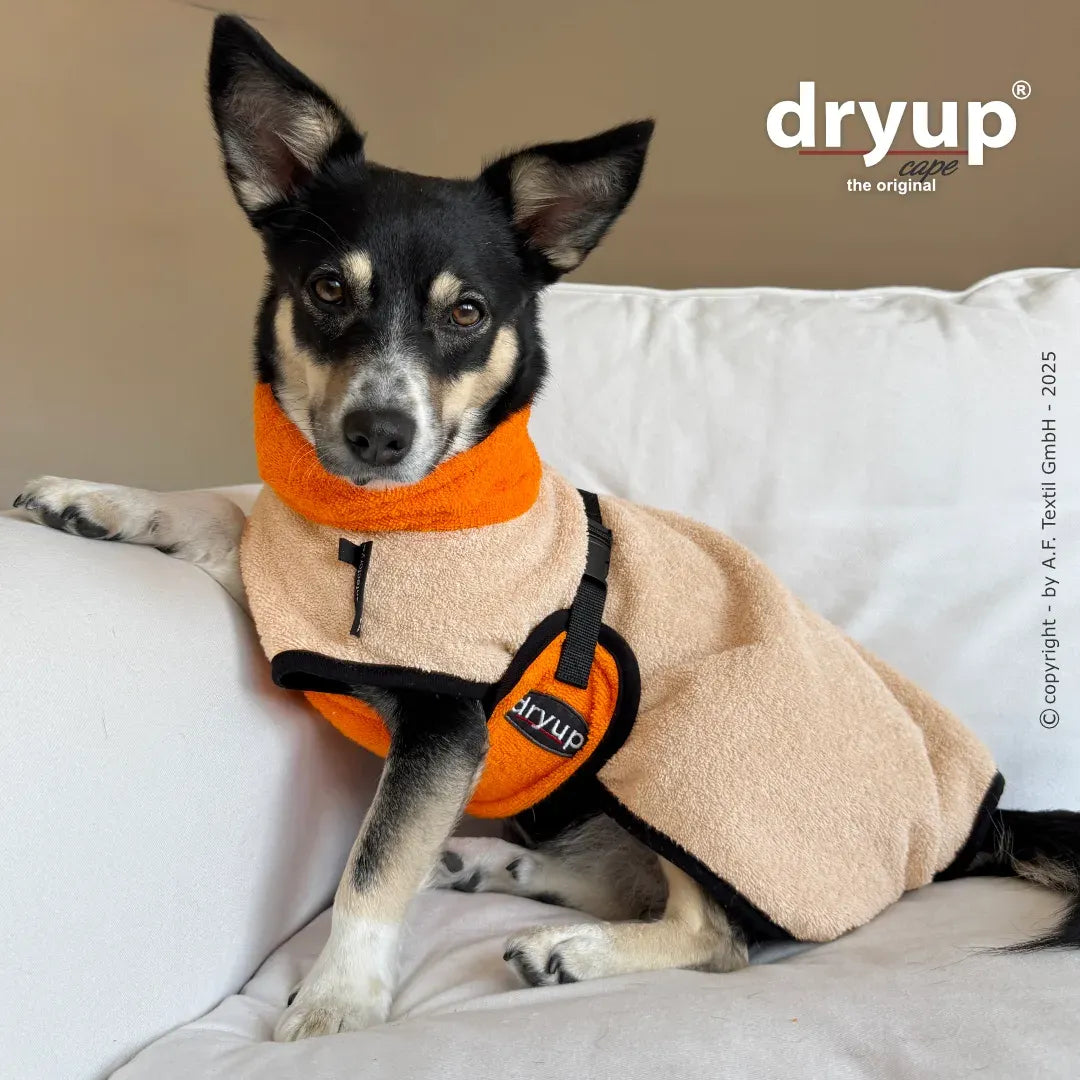 Dryup® Cape Mini Color Blocking Sand-Clementine von Actionfactory